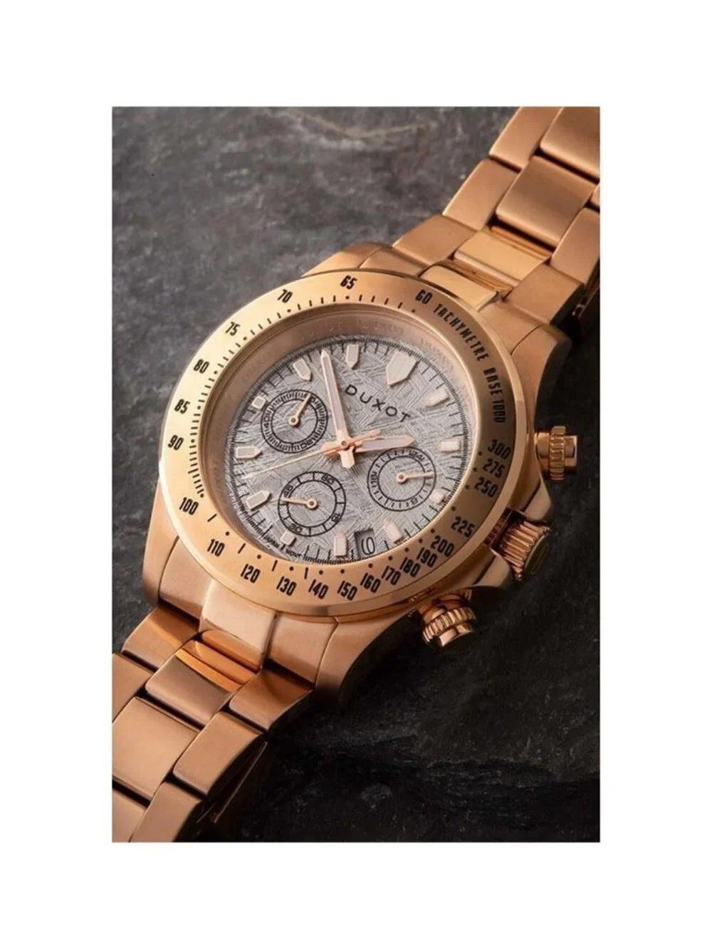 NWT Duxot Atlantica Chronograph Quartz White Dial Men's Watch